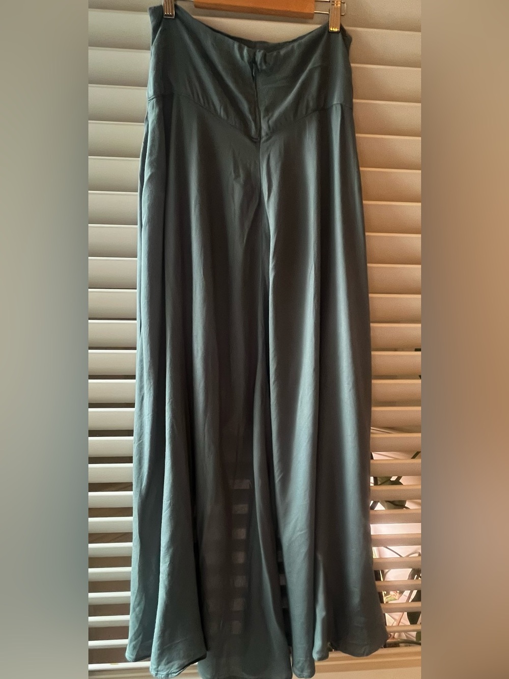 O'Neill Teal Blue Wrap Maxi Skirt with Front Slit - Picture 5 of 8